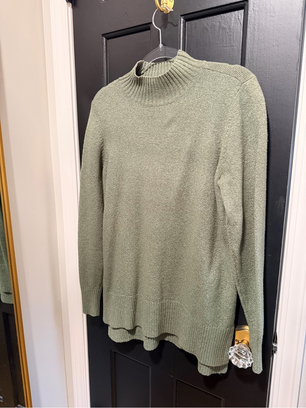 LOFT Olive Green Cowl Neck Sweater